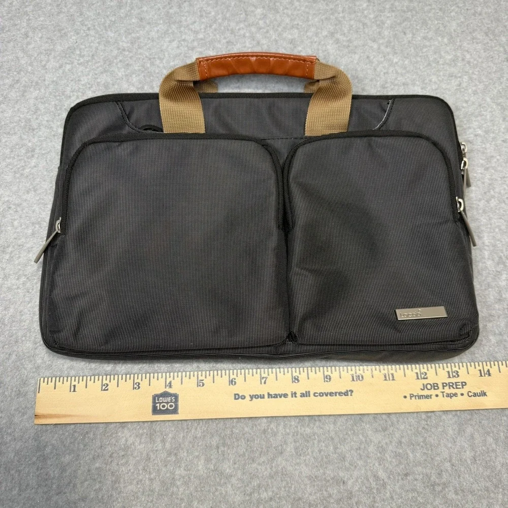 Lacdo 14 Inch 360° Protective Laptop Bag Sleeve Case Gray Black Macbook NO STRAP